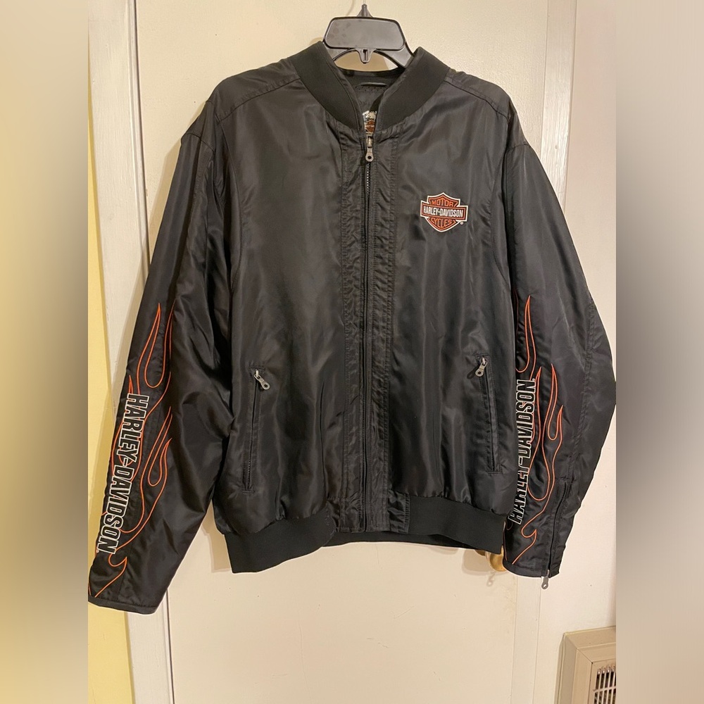 Vintage Harley Davidson
Motorcycle Biker Riding Jacket Heavy Duty Nylon Large